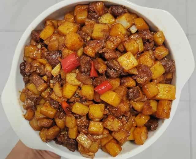 Meat and Potatoes - A Recipe for a Side Dish with Rice