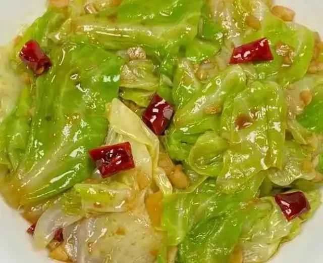 Recipe for vegetarian hand-torn cabbage