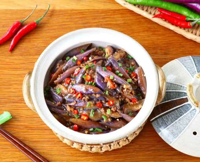 Easy-to-make braised eggplant with minced meat in soy sauce 🍆 A top choice for a simple and delicious home-style dish.