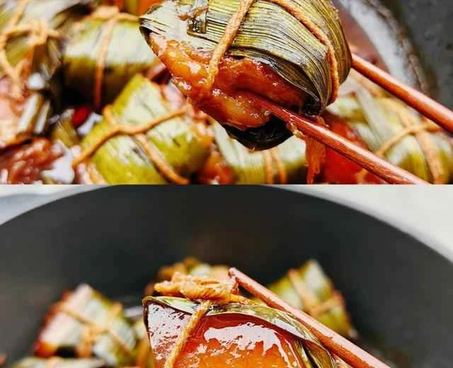 Recipe for "Pandan Pork Belly," a light and flavorful dish that goes well with rice.