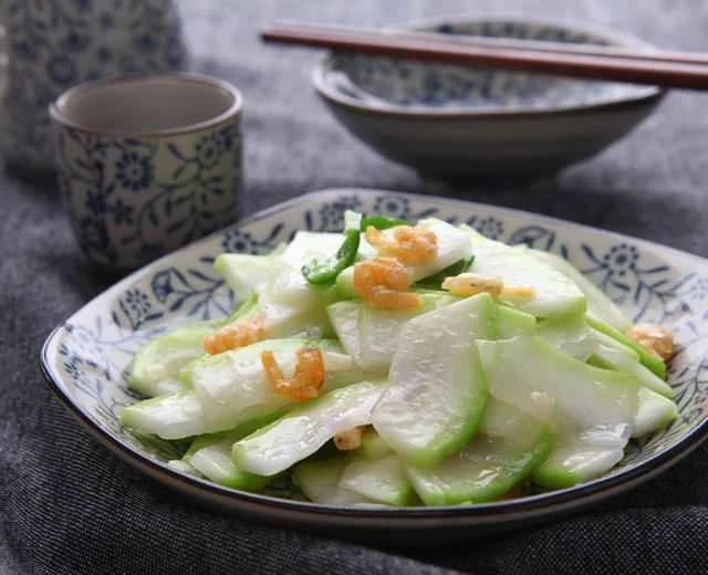 Recipe for Braised Dried Shrimp and Gourd