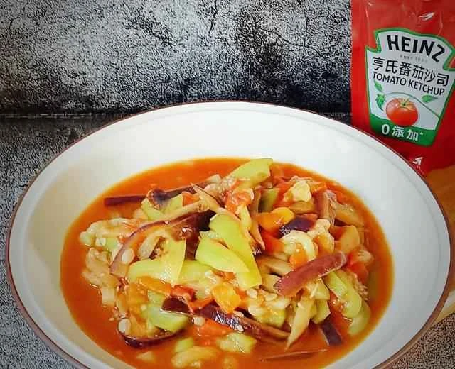 Tomato 🍅 Loofah Eggplant 🍆 (Home-style Stir-fry) Recipe