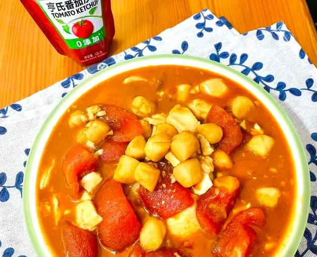Recipe for Braised Scallops and Tofu with Tomatoes 🍅