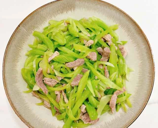 Recipe for Stir-fried Lettuce with Shredded Pork (Thermomix Version)