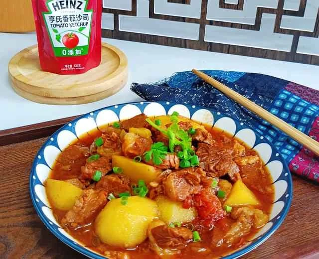 Tomato and potato stew with beef brisket recipe